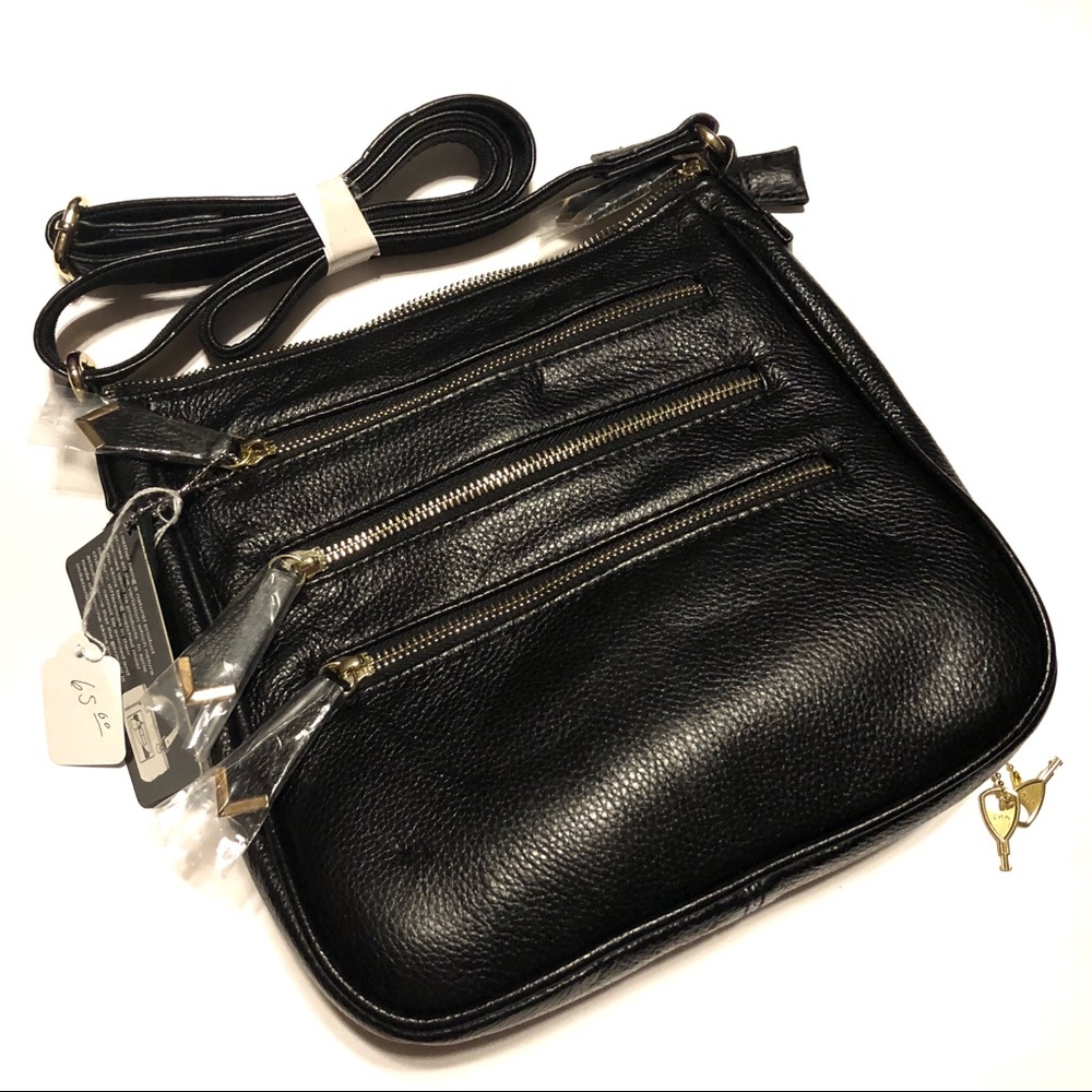 Black Crossbody Concealment Purse -7017